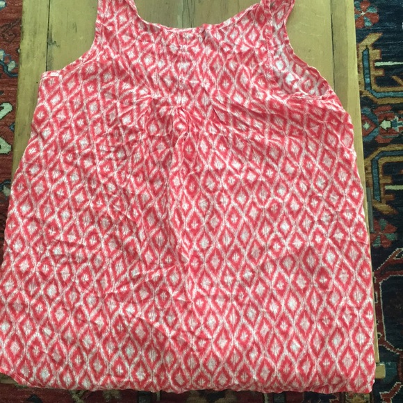 Faded Glory red and white button down tank top - Picture 4 of 4